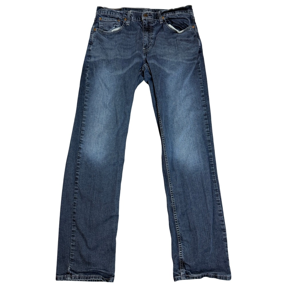 Levis 559 Relaxed Straight Jeans Mens 32x34 (Fit 33x32) Blue Dark Wash Stretch